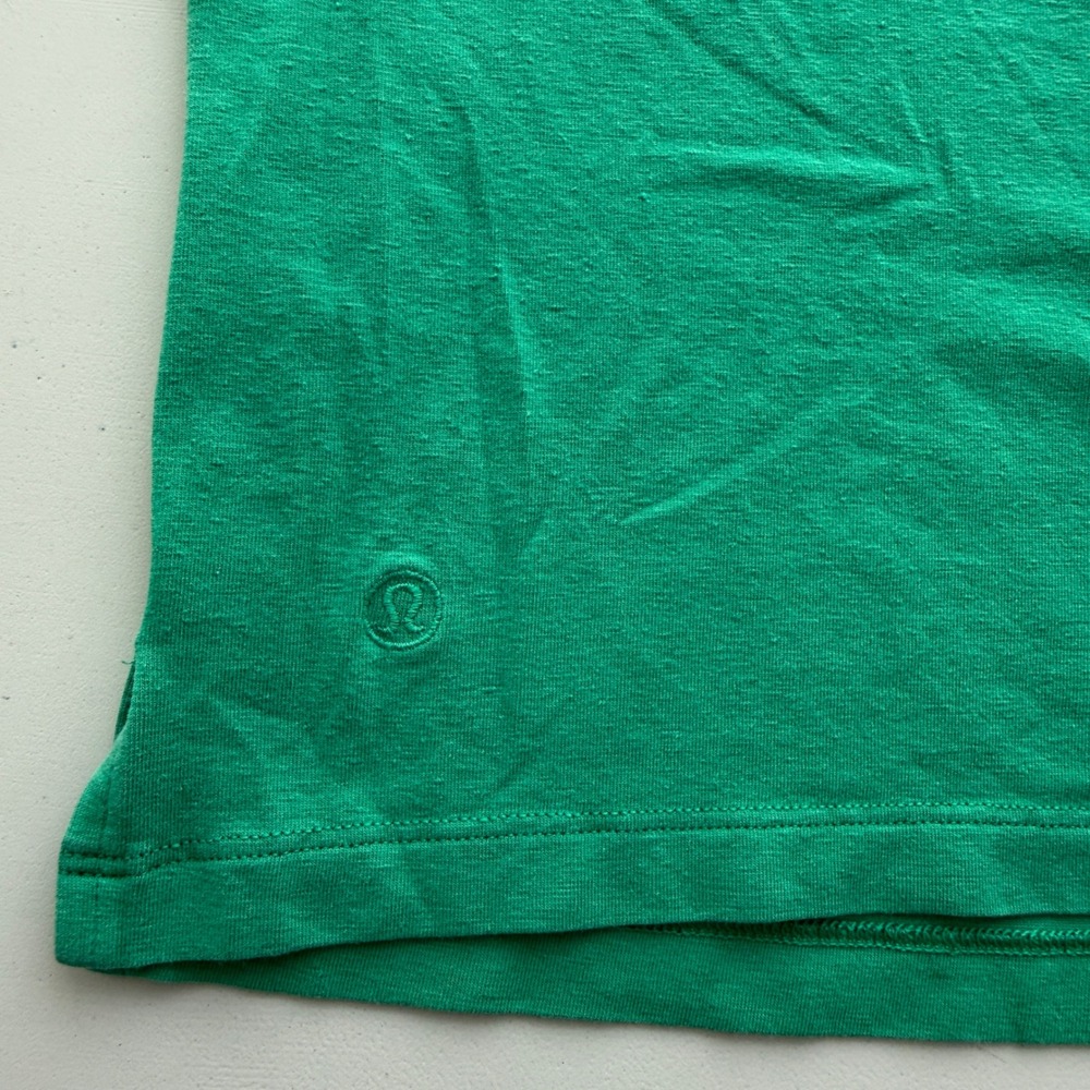 Lululemon Cates Tee Green Short Sleeve Cropped Boxy Crewneck Womens S Athleisure - Picture 5 of 7